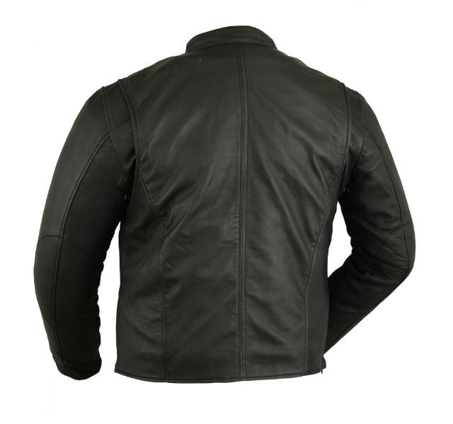 DS742 Men's Lightweight Drum Dyed Naked Lambskin Jacket