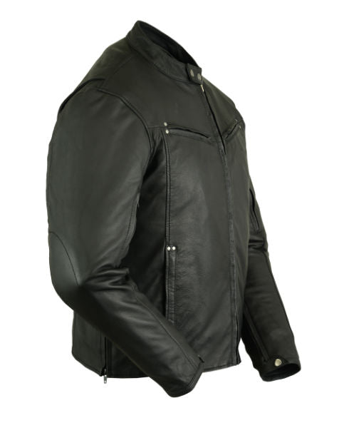 DS742 Men's Lightweight Drum Dyed Naked Lambskin Jacket