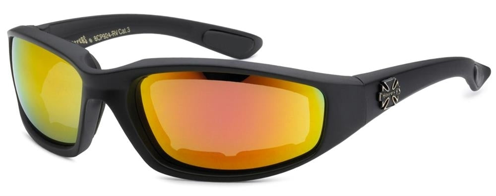 8CP924-RV Choppers Foam Padded Sunglasses - Assorted - Sold by the Do