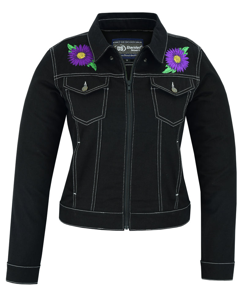 DM949 Women's Daisy Black Denim Jacket