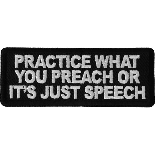 P6693 Practice What You Preach or It's Just Speech Patch