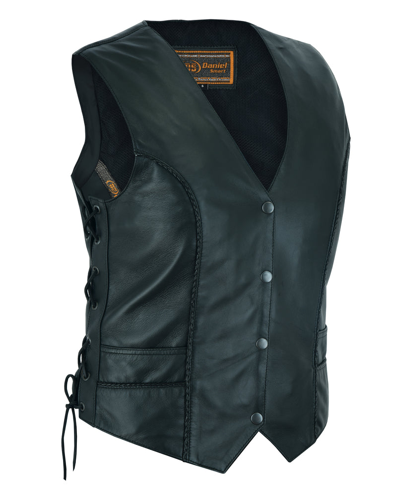 DS223 Women's Ultra-Thin  Braided Vest