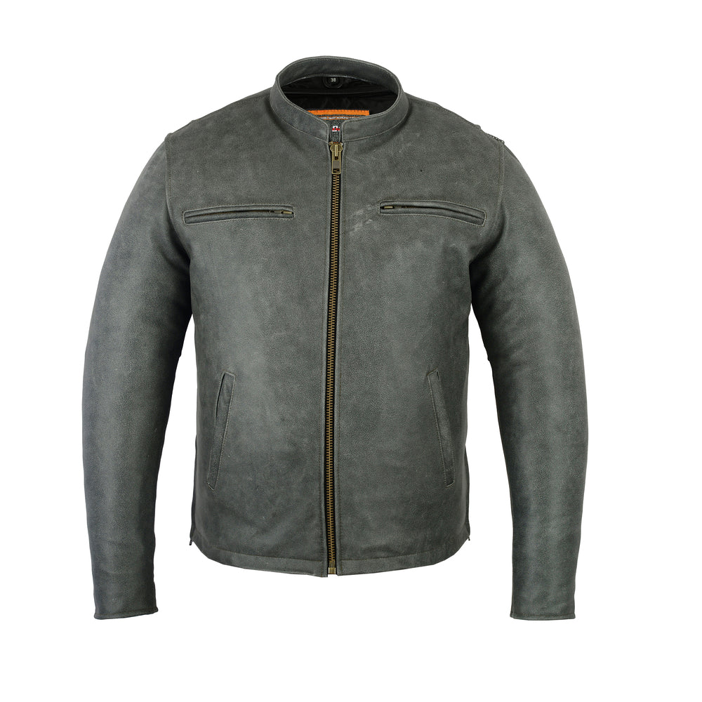 DS709 Men's Sporty Cruiser Jacket (GRAY)