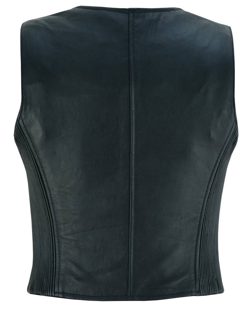 DS238 Women's Stylish Lightweight Zipper Front Vest