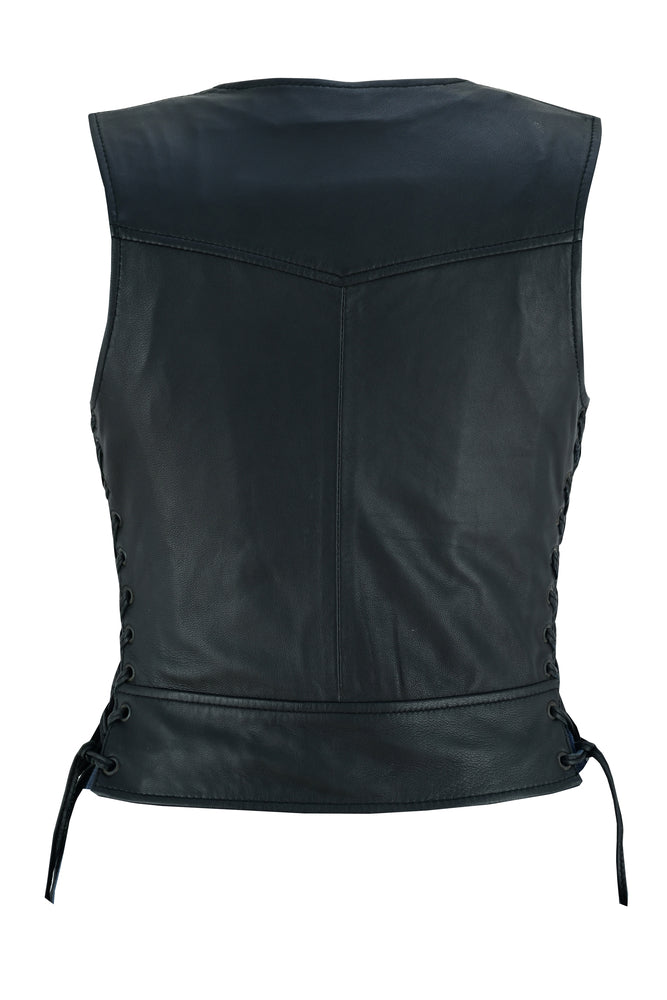 DS241 Women's Lightweight Vest with Rivets Detailing