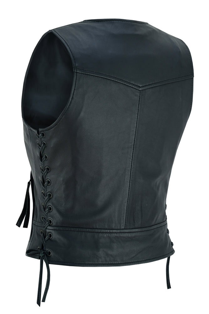 DS241 Women's Lightweight Vest with Rivets Detailing