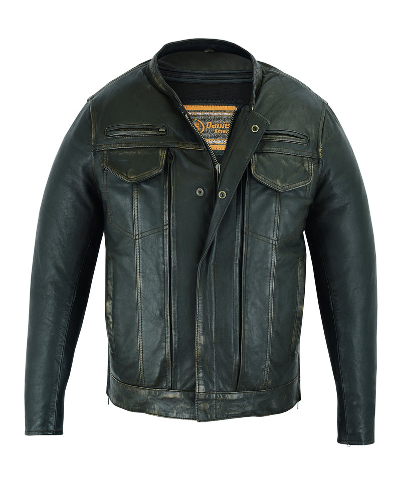 DS790 Men's Modern Utility Style Jacket in Lightweight Drum Dyed Dist