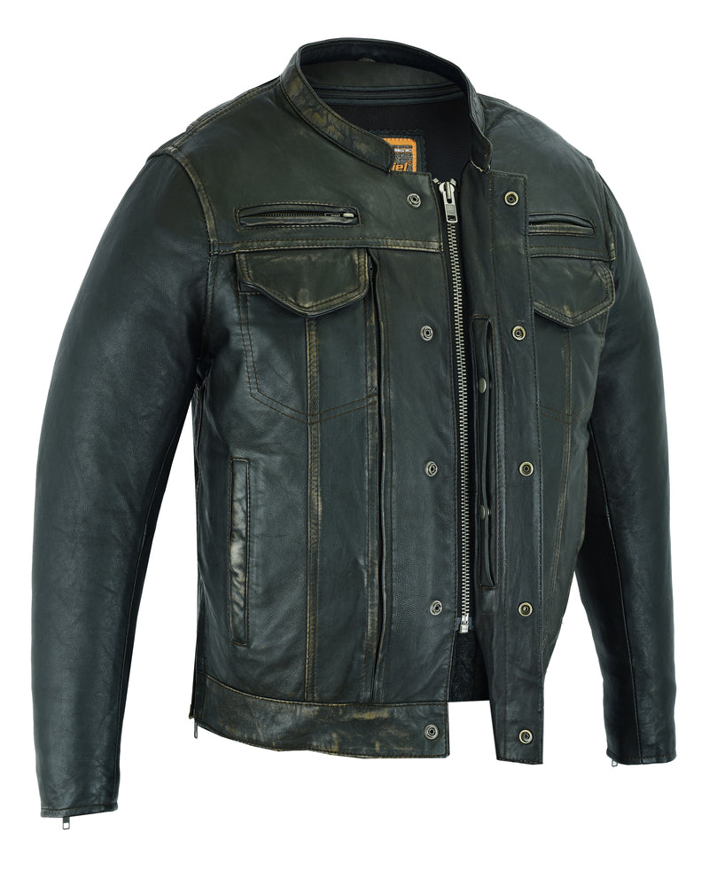 DS790 Men's Modern Utility Style Jacket in Lightweight Drum Dyed Dist