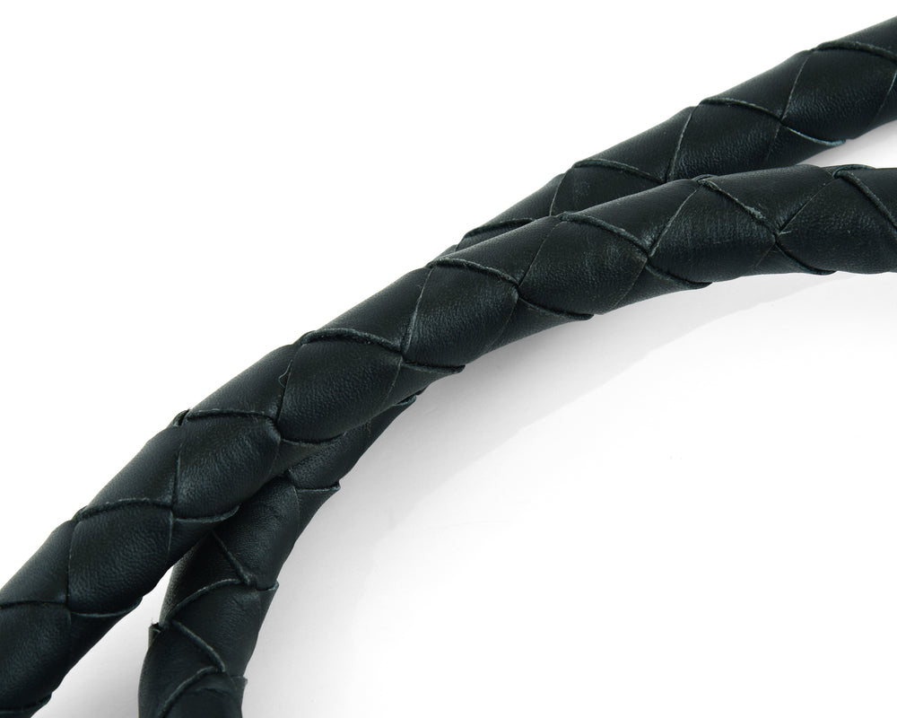 GBW201 Leather Biker Whip - Black